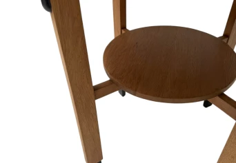 Art Deco Amsterdamse School Round Side Table, 1920s